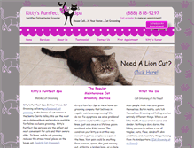 Tablet Screenshot of kittyspurrfectspa.com